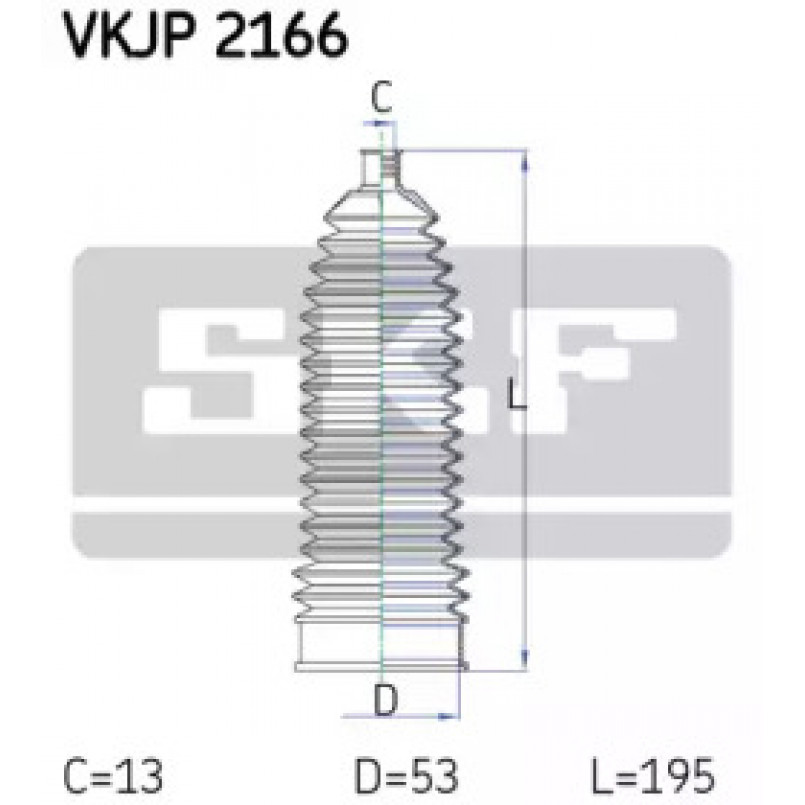 VKJP 2166 SKF - Пильовик привідного валу